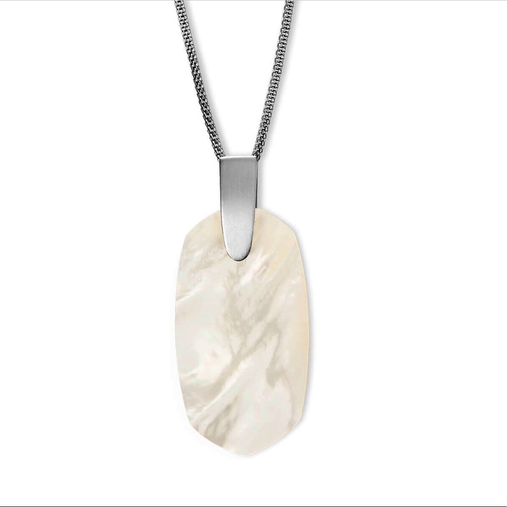 Kendra Scott Inez Silver Long Pendant Necklace - Picture 2 of 2